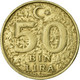Monnaie, Turquie, 50000 Lira, 50 Bin Lira, 1999, TB+, Copper-Nickel-Zinc - Turquie