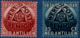 Dutch Antilles 1949, UPU Commemoration 75 Yr 2 Values MNH Escher Globe, E49.02 Antillen - UPU (Universal Postal Union)