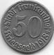 *notgeld Frankenthal  50 Pfennig 1918 Fe 4157.17 / F  135.12 - Autres & Non Classés