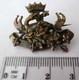 BROCHE ANCIENNE DRAGON , COURONNE , 3 FLEURS DE LYS ... - Religion & Esotérisme