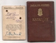 WW2 - Rare HUNGARIAN 1938 POLICE MEMBER IDENTIFICATION BOOKLET + 1944 POLICE MEMBER ID CARD - Documenti Storici