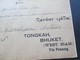 Indien 1938 Brief Mit 10 Marken Three Pies Nach Tongkah Bhuket West Siam Via Penang Mit T Stempel / Nachgebühr? - 1936-47  George VI