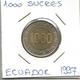 B2 Ecuador 1000 Sucres 1997. - Equateur