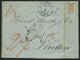 HAMBURG - GRENZÜBERGANGSSTEMPEL 1843, T 6 JUN, In Rot Auf Brief Von BRESLAU (K2) Nach London, Feinst - Préphilatélie