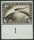 Dt. Reich 439X **, 1930, 4 RM Südamerikafahrt, Wz. Stehend, Unterrandstück, Pracht, Fotoattest Dr. Oechsner, Mi. 1800.- - Sonstige & Ohne Zuordnung