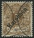 KAROLINEN 1I O, 1899, 3 Pf. Diagonaler Aufdruck, Pracht, Fotoattest Jäschke-L., Mi. 850.- - Caroline Islands