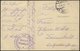 DT. FP IM BALTIKUM 1914/18 K.D. FELDPOSTSTATION NR. 33 * A, 7.6.16, Auf Ansichtskarte (Tuckum-Marktplatz) Nach Darmstadt - Lettland