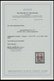 1923, 10000 Auf 20 M. Dunkelpurpur, Aufdruck Glänzend, Zeitgerechte Entwertung ZOPPOT B, Pracht, Fotoattest Dr. Oechnser - Other & Unclassified