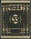 OST-SACHSEN 51atxDDDI **, 1945, 3 Pf. Schwarzbraun, Dreifachdruck, Davon Einmal Farbe Schwarz, Pracht, Kurzbefund Ströh, - Sonstige & Ohne Zuordnung