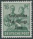 1948, 16 Pf. Schwärzlichopalgrün, Postfrisch, Pracht, Kurzbefund Paul, Mi. 350.- -> Automatically Generated Translation: - Other & Unclassified