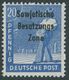 1948, 20 Pf. Graukobalt, Postfrisch, Pracht, Kurzbefund Paul, Mi. 400.- -> Automatically Generated Translation: 1948, 20 - Autres & Non Classés