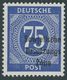 1948, 75 Pf. Dunkelviolettultramarin, Postfrisch, Pracht, Kurzbefund Paul, Mi. 250.- -> Automatically Generated Translat - Other & Unclassified