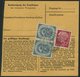 BUNDESREPUBLIK 134 Paar BRIEF, 1954, 50 Pf. Posthorn, 2 Waagerechte Paare (vorder- Und Rückseitig) Mit 20 Pf. Zusatzfran - Gebraucht