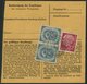 BUNDESREPUBLIK 134 Paar BRIEF, 1954, 50 Pf. Posthorn, 2 Waagerechte Paare (vorder- Und Rückseitig) Mit 20 Pf. Zusatzfran - Oblitérés