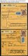 BUNDESREPUBLIK 135 BRIEF, 1954, 60 Pf. Posthorn, 20x Als Einzelfrankatur Auf Paketkarte, Aus Verschiedenen Niederbayrisc - Oblitérés
