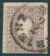 ÖSTERREICH BIS 1867 17a O, 1858, 1.05 Kr. Dunkellila, Stempel TRIENT, Schmal-vollrandig, Pracht, Fotobefund Dr. Ferchenb - Used Stamps