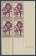 MAURETANIEN 130-33 VB **, 1941, Verteidigungsfonds In Eckrandviererblocks Mit Druckdatum, Postfrisch, Pracht - Unused Stamps