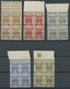 PALÄSTINA 37-51 VB **, 1922, Nicht Ausgegebene Marken In Postfrischen Randviererblocks, Dabei Mi.Nr. 50 Gezähnt 14, Prac - Palästina