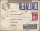 Marruecos Espanol Correo Aereo YT Ae 5 + 6 X3 CAD 1 11 42 Tetuan Censure étoile David C + Allemagne Ad Bande Kraft - Marocco Spagnolo