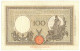 100 LIRE BARBETTI GRANDE B GIALLO TESTINA FASCIO 09/12/1942 BB+ - Regno D'Italia – Autres