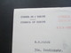 Frankreich 1960 Europa Roter Freistempel Conseil De L'Europe Umschlag DesCouncil Of Europe Drucksache - Briefe U. Dokumente