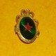 INSIGNE MILITAIRE DU ROYAUME DU MAROC , COURONNE SUR ETOILE ROUGE , FABRICANT SANS , ETAT VOIR PHOTO. POUR TOUT RENSEIGN - Army