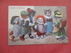 Signed Artist  Dressed Animals  Erster Schulgang    Ref    3581 - Cats