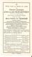 Faire-Part OscarJoseph Chevalier SCHAETZEN Décédé Le 13/9/1907 Voir Verso - Obituary Notices