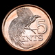 Trinidad And Tobago 5 Cents (Magnetic) 2017. South America Coin UNC Animal-bird - Trinidad En Tobago