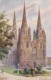 AO94 Lichfield Cathedral - Artist Signed Arthur Payne, Tuck Oilette - Other & Unclassified