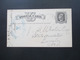 USA 1876 Ganzsache GA Blauer Stempel Auditor's Department State Of Nebraska - Covers & Documents