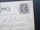 USA 1876 Ganzsache GA Blauer Stempel Auditor's Department State Of Nebraska - Cartas & Documentos