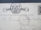 USA 1877 Ganzsache GA Brauner Stempel Boston Paid All Direct Andover - Deutschland - Covers & Documents