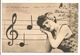 BERGERET Série Complète 10 Cpa NOTES DE MUSIQUE -  Femme Photo Fantaisie Musique Dos Simple - Frauen