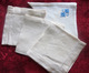 Vintage 4 Towels Linen Fabric 1 WITH BLUE EMBROIDERY Serviette Table 1 Brodée Motif Bleu Linge D'époque-Tissu-Toile Lin - Autres & Non Classés