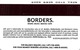 Borders Gift Card - Gift Cards