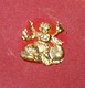 VINTAGE BAROMETRE CM DECORATION ANGES SUR DRAGONS ARRIERE FEUTRINE  TBE - Art Populaire