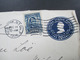 USA  1906 Vorderseite / Briefstück Nr. 142 Rechts Ungezähnt! An Die Baronin Von Loe Social Philately - Cartas & Documentos