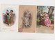 Delcampe - Lot De 10  Cartes Fantaisie Dessinées Dont Gaufrées / Couples - Couples