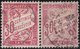 France   .    Yvert  .      Taxe 33/34  (2 Scans)     .     O     .    Oblitéré   .   /   .     Cancelled - 1859-1959 Used