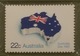 AUSTRALIA • 1981 • AUSTRALIA DAY • FLAG / MAP • Unhinged Stamp, Silver Replica Stamp + First Day Cover - Nuovi