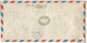 TANGER 1951 CC CERTIFICADA A USA FRANQUEO MIXTO MAT HEXAGONAL CORREO AEREO - Spanish Morocco