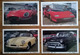 Lot De 4 Cartes Postales  / JAGUAR LAMBORGHINI PORSCHE CHEVROLET By Michel BOYARD - PKW