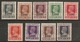 INDIA - JIND 1939 - 1943 OFFICIALS SET TO 8a (ex 1½a ) SG  O73/O82 (ex SG O78) MOUNTED MINT Cat £46.45 - Jhind