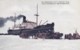 Japan Occupation Sakhalin Island, Otomari Port, Chitose-Maru In Winter Ice, C1920s/30s Vintage Postcard - Russia