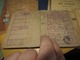 Delcampe - 6 Document,carte Ravitaillement,livret De Caisse D'epargne Et Divers,pour Debarrasser ,lot 454 - Historical Documents