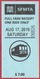 Ticket Pour Le Tramway De San Francisco. Cable Car. Californie. Etats Unis. 2019. - Monde