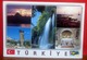 1999 TURCHIA Ema RED STAMPS Su Cartolina - Storia Postale