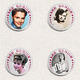 LEE REMICK Movie Film Fan ART BADGE BUTTON PIN SET 1 (1inch/25mm Diameter) 105 X - Filmmanie