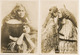 Set Of 4 Real Photo Size 6,5/9 Cms Maori Beauties Kissing Chieftainess - Nuova Zelanda